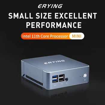 Комплект ERYING Mini PC i5-1145G7 MU05 + 16 ГБ оперативной памяти 512G NVME SSD Для настольного игрового компьютера с Windows 11