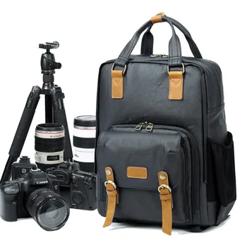 Новая простая профессиональная противоугонная водонепроницаемая сумка для фотосъемки через плечо, сумка для цифровой зеркальной фотокамеры, рюкзак