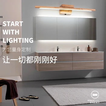 Современный светодиодный настенный светильник, оборудование для ванной Комнаты, Настенный светильник трех цветов, Алюминиевый светодиодный светильник для ванной комнаты, Зеркальная Линейная лампа