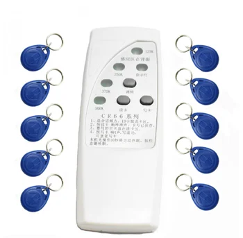 RFID Копировальный аппарат Дубликатор Cloner ID EM EM4305 t5577 считыватель-писатель + 10шт Брелок для ключей EM4305 T5577 с возможностью записи