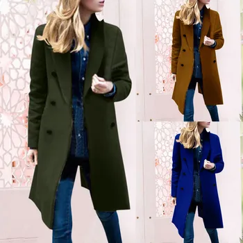 Зимние куртки для женщин, Женские куртки, Женское зимнее тонкое пальто из искусственной шерсти, Тренч, Зимние куртки для женщин, Женские куртки
