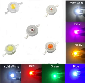 50X3 Вт Высокомощный Светодиод LED-Чип SMD Light Bead Излучатель Белый Красный Зеленый Синий Желтый Лампа Диоды Лампа 120 Градусов