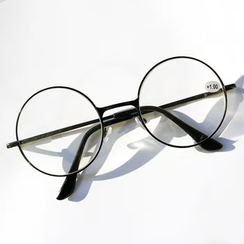 Очки для чтения в круглой оправе в стиле Ретро, Весенние очки для чтения, Линзы из смолы, Модные Очки с задержкой, Очки для чтения От Усталости