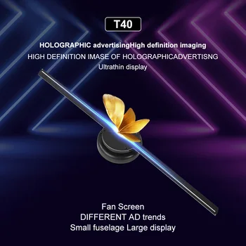WIFI 3D Голограммный проектор, Рекламный дисплей, светодиодный Голографический вентилятор, Голографическая лампа для визуализации, 3D Рекламные лампы с логотипом