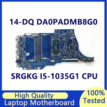 DA0PADMB8G0 Для HP 14-DQ 14S-DQ 14S-DR Материнская плата для ноутбука с процессором SRGKG I5-1035G1 Материнская плата 100% Полностью Протестирована, работает хорошо