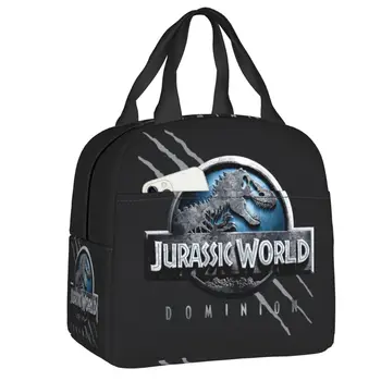 Ланч-боксы Jurassic World Dominion для женщин, охладитель Jurassic Park, термоизолированная сумка для ланча для школьников, студентов