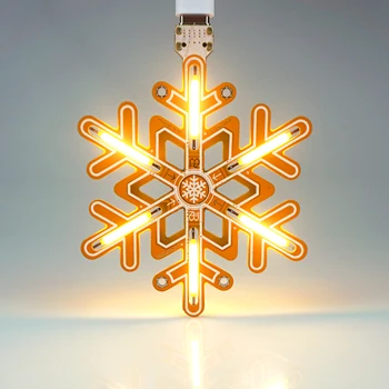 Snowflake Light Touch с Плавным Затемнением, Рождественское украшение Для Кемпинга, Романтическая атмосфера, Поделки из Светодиодов с открытым исходным кодом, сделай сам