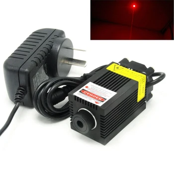 Модуль лазерного диода с фокусировкой в красную точку мощностью 650 нм 660 нм 200 МВт Позиционирование адаптера питания 12V