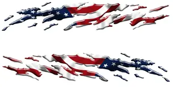 Лодка автомобиль Грузовик прицеп Наклейка с изображением американского флага Наклейки с гоночным флагом