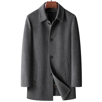 BATMO 2023 новое поступление, зимнее пальто высшего качества на 90% белом утином пуху и 70% шерстяном тренче, мужские куртки, пальто BYD82122