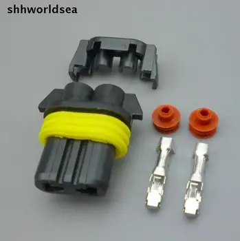 shhworldsea 5/30/100 компл. 2,8 мм 9005 HB3, пластиковый противотуманный разъем, розетка для лампы hid DIY