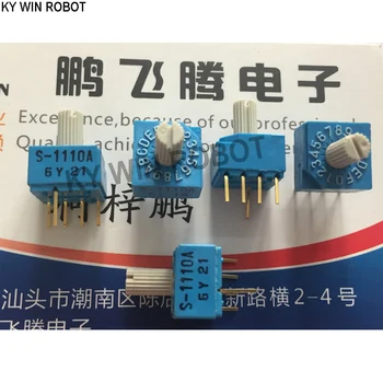 1ШТ Япония S-1110A 0-F/ 16 бит поворотный переключатель кодирования с циферблатом положительный код 4: 1 pin с ручкой