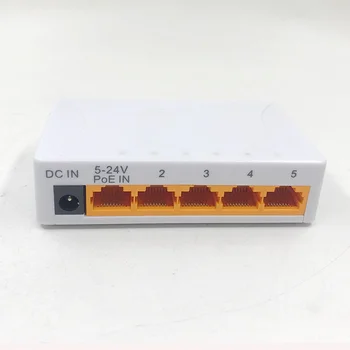 1 шт. 100 Мбит/с 5 портов Mini Fast Ethernet LAN RJ45 Сетевой коммутатор Концентратор Поддержка VLAN Горячая РАСПРОДАЖА