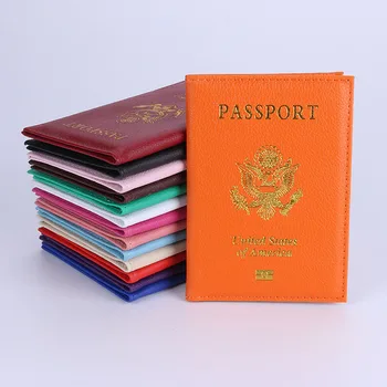 Индивидуальная кожаная обложка для паспорта США, Индивидуальный держатель для паспорта, Американский кошелек, Обложки для паспортов, девушки, Америка