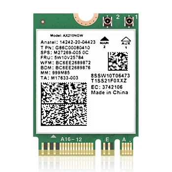 Wifi 6E AX210 Беспроводная сетевая карта M.2 WIFI Модуль 5374 Мбит/с Bluetooth 5.3 Адаптер беспроводной сетевой карты