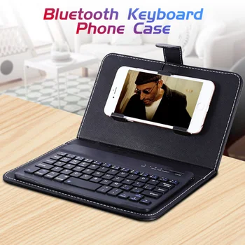 Беспроводная Bluetooth-клавиатура для iPhone Huawei Xiaomi Tablet Mini Keyboard Игровая клавиатура для мобильного телефона Поддержка чехла из искусственной кожи