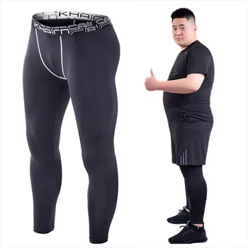 Большие размеры, Мужские обтягивающие брюки для фитнеса и бега, Баскетбольные спортивные Леггинсы Homme Bottom для мальчиков, Тренировочные обтягивающие брюки для йоги 5XL 6XL 7XL
