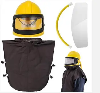 Защитный шлем для пескоструйной обработки из АБС, пылезащитная маска с устройством регулировки температуры, защитная маска для покраски