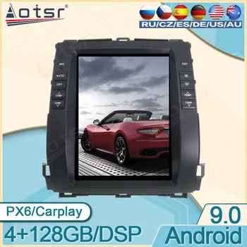 Android 128G Auto 4G LTE Мультимедийный плеер для Toyota Land Cruiser Prado 2002 - 2009 Автомобильный радиоприемник Tesla GPS Навигация стерео 2Din