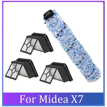 Запасные части для беспроводной мойки пола Midea X7, Основная щетка для чистки, HEPA-фильтр, Аксессуары для пылесоса