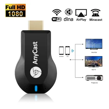 M2 TV Stick для Anycast Wifi HDMI-совместимый дисплей-приемник DLNA Miracast Airplay с Зеркальным экраном TV Dongle Для Android IOS