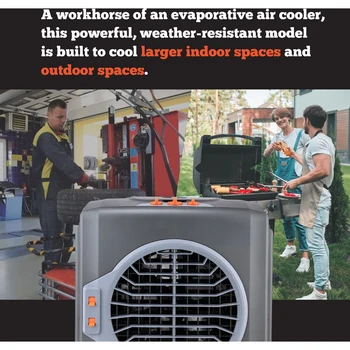 Портативный испарительный охладитель воздуха CFM для внутреннего/наружного применения для усиленного охлаждения