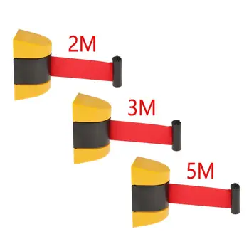Выдвижная лента для наружного настенного крепления Желтого цвета и спортивная стойка 2 м/3 м/5 м
