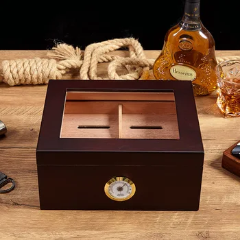 Деревянная коробка для сигар, деревянная увлажняющая коробка для сигар для жонглирования, кедровая коробка для сигар для жонглирования