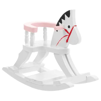 Украшение для дома, стул в виде лошади, Мини-аксессуар, имитирующий мебель в виде лошадки-качалки