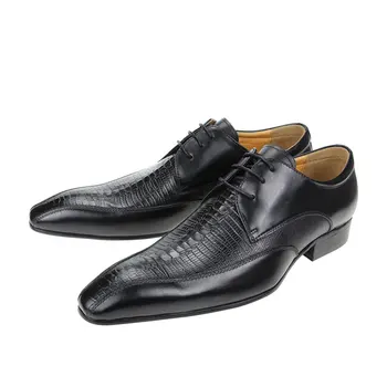 Успешная Мужская Кожаная обувь Первого Слоя из воловьей кожи, Высококачественная Обувь в стиле ретро, Официальная одежда, Повседневная обувь с Перфорацией типа 