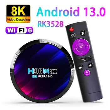 2023 НОВЫЙ RK3528 TV Box Android 13,0 Медиаплеер Четырехъядерный 64-битный Cortex A53 Android 13 Телеприставка 8K Video Wifi6 BT5.0 4GB 64GB