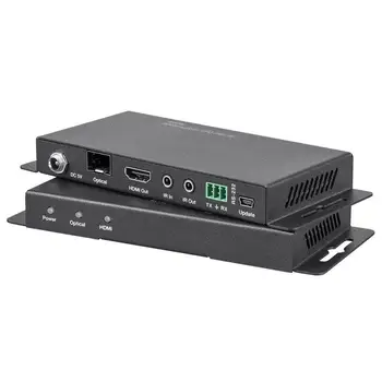 пропускная способность hdmi к волоконно-оптическому удлинителю 4k 18 Гбит/с аудио-видео передатчик и приемник