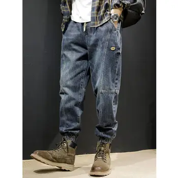 2023 Высококачественные Мужские Однотонные джинсы, Стрейчевые Обтягивающие джинсы, Мужские Модные Повседневные Джинсовые брюки Slim Fit, Брюки мужского бренда G118