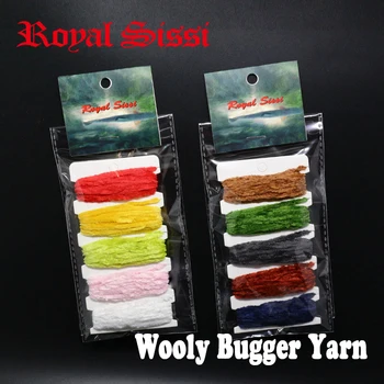 Royal Sissi 5 цветов ассорти из карточек 10 ярдов упаковка для вязания мух шерстяная пряжа среднего размера синельная пряжа материалы для вязания мух