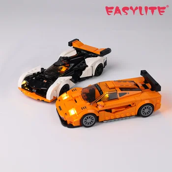 EASYLITE Светодиодный Набор Для Чемпионов Скорости 76918 McLaren Solus GT и McLaren F1 LM Строительные Блоки DIY Игрушки Без Модели