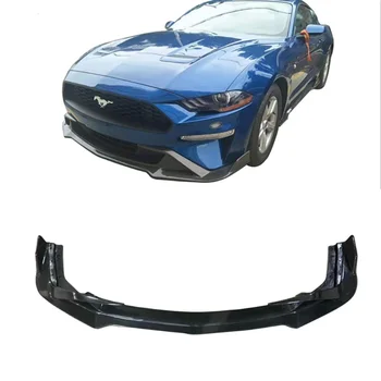 Высококачественная Передняя губа из углеродного волокна в стиле CMH, Передний бампер для Ford Mustang 2018-2020
