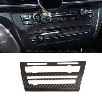 Накладка Панели CD-переключателя Центральной консоли из сухого углеродного волокна Для BMW X5 X6 14-18