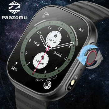 Новые умные часы для мужчин со светодиодным фонариком, уличные тактические прочные умные часы, спортивный фитнес-трекер, часы для iPhone Android
