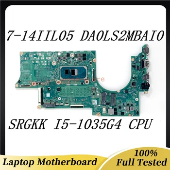 Высококачественная Материнская плата DA0LS2MBAI0 Для ноутбука Lenovo Yoga Slim 7 14-IL05 Материнская плата С процессором SRGKK I5-1035G4 100%