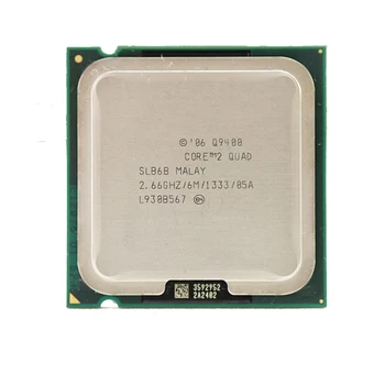 Используемый настольный процессор Core 2 Quad Q9400 CPU (2,66 ГГц/ 6 М /1333 ГГц) с разъемом 775 95 Вт