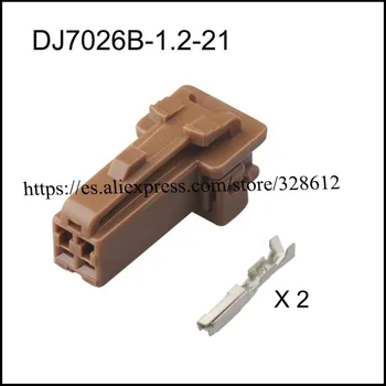 DJ7026B-1.2-21 автомобильный провод, водонепроницаемый разъем для подключения кабеля, 2-контактный автомобильный штекер, розетка с клеммой и уплотнением