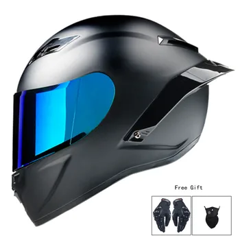 Мотоциклетный шлем с полным лицом, 70-летний юбилей, шлемы для верховой езды, профессиональный гоночный точечный шлем S, M, L, XL, XXL