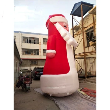 Огромный размер, надувной рождественский шар Санта Клауса с комплектом аксессуаров