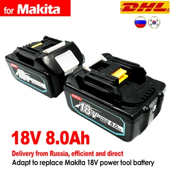 Новейшая Обновленная Аккумуляторная Батарея BL1860 18 V 6000 mAh Литий-ионная для Makita 18v BL1840 BL1850 BL1830 BL1860B LXT 400