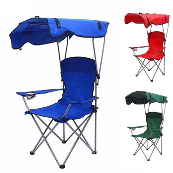 Пляжные стулья, Тент для кемпинга, Складной Портативный Стул для рыбалки, Пляжный стул для рыбалки на открытом воздухе, Зонт для переноски, шезлонг с навесом