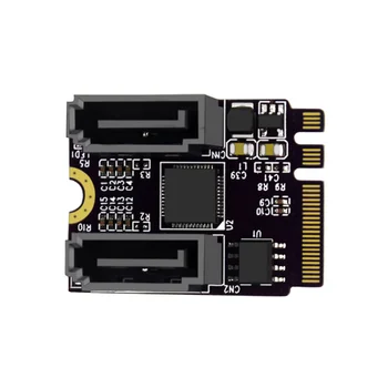 M.2 NGFF (ключ A + E) для двухпортовой карты расширения SATA 3.0 PCIE 3.0 M2 для карты адаптера SATA без установки драйвера JMB582