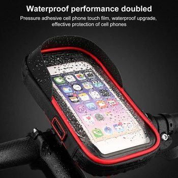 Водонепроницаемая велосипедная сумка для мобильного телефона с возможностью поворота на 360 градусов, Регулируемый кронштейн для велосипедной навигации, сумка для телефона с сенсорным экраном