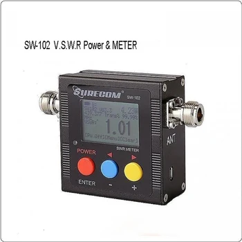 Измеритель КСВ мощности SW-102 125-520 МГц Цифровой УКВ/UHF Для Двухстороннего радио с Европейской вилкой США
