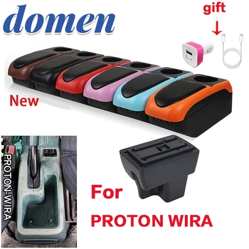 Для PROTON WIRA подлокотник коробка Для Proton wira автомобильный подлокотник коробка подлокотник Коробка для хранения Внутренний с USB подстаканником автомобильные Аксессуары