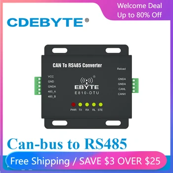 E810-DTU (CAN-RS485) Интерфейс RS485 CAN Bus Двусторонняя Прозрачная Передача Беспроводной модем